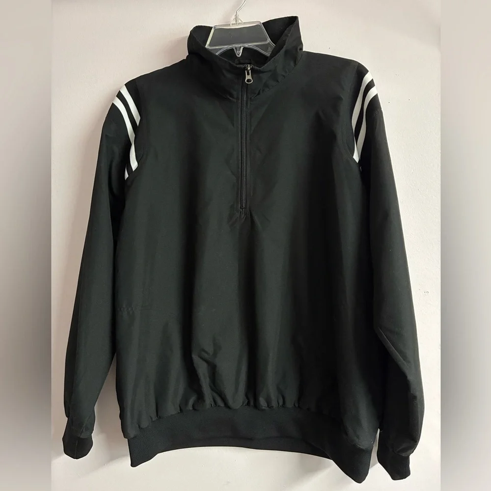 Smitty Men’s Baseball/Umpire Shell Pullover, Large, Black, Water Resistant